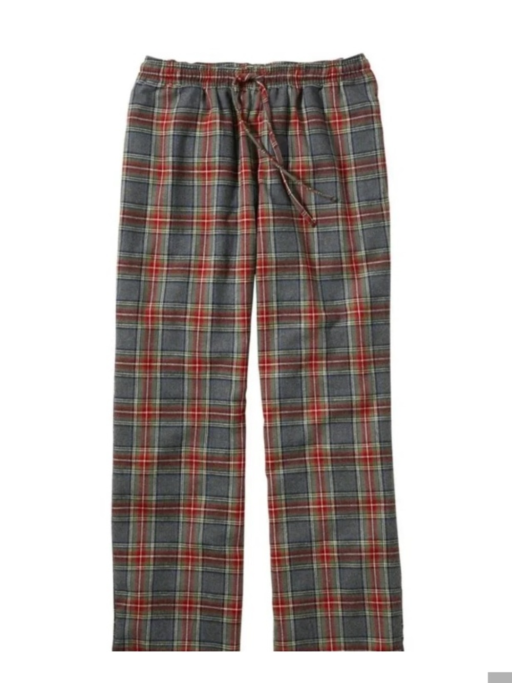 L.L. BEAN Grey Stewart Scotch Plaid Flannel Pajama Pants Men’s Size XL